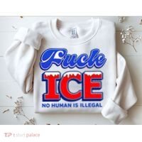 F!ck F Ice No Humman Is Illegal Sweatshirt thumb 2