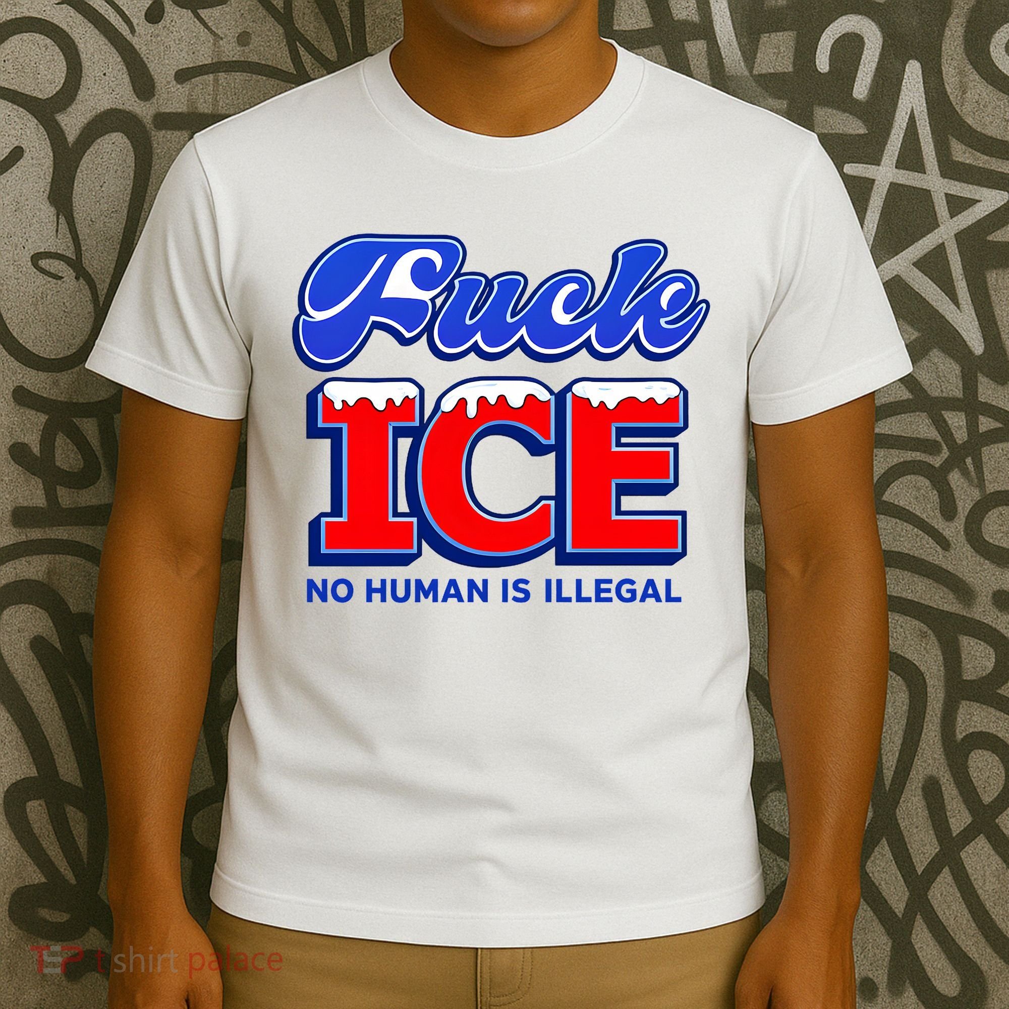 F!ck F Ice No Humman Is Illegal T-Shirt