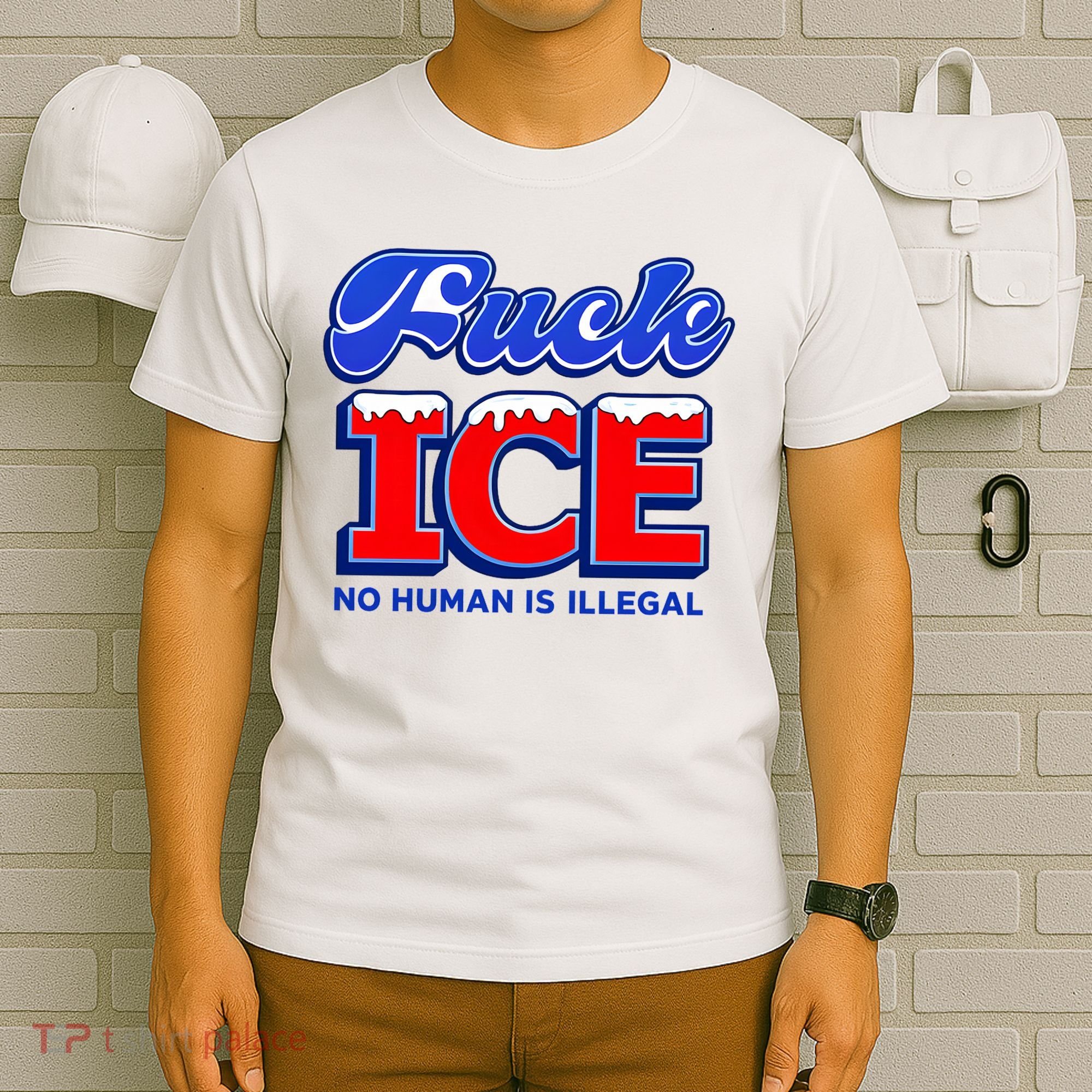 F!ck F Ice No Humman Is Illegal T-Shirt