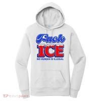 F!ck F Ice No Humman Is Illegal Women's Hoodie thumb 0