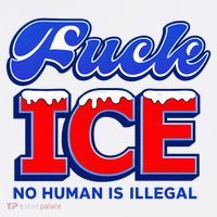 F!ck F Ice No Humman Is Illegal Ornament thumb 1