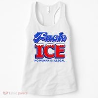 F!ck F Ice No Humman Is Illegal Women's Tank Top thumb 0
