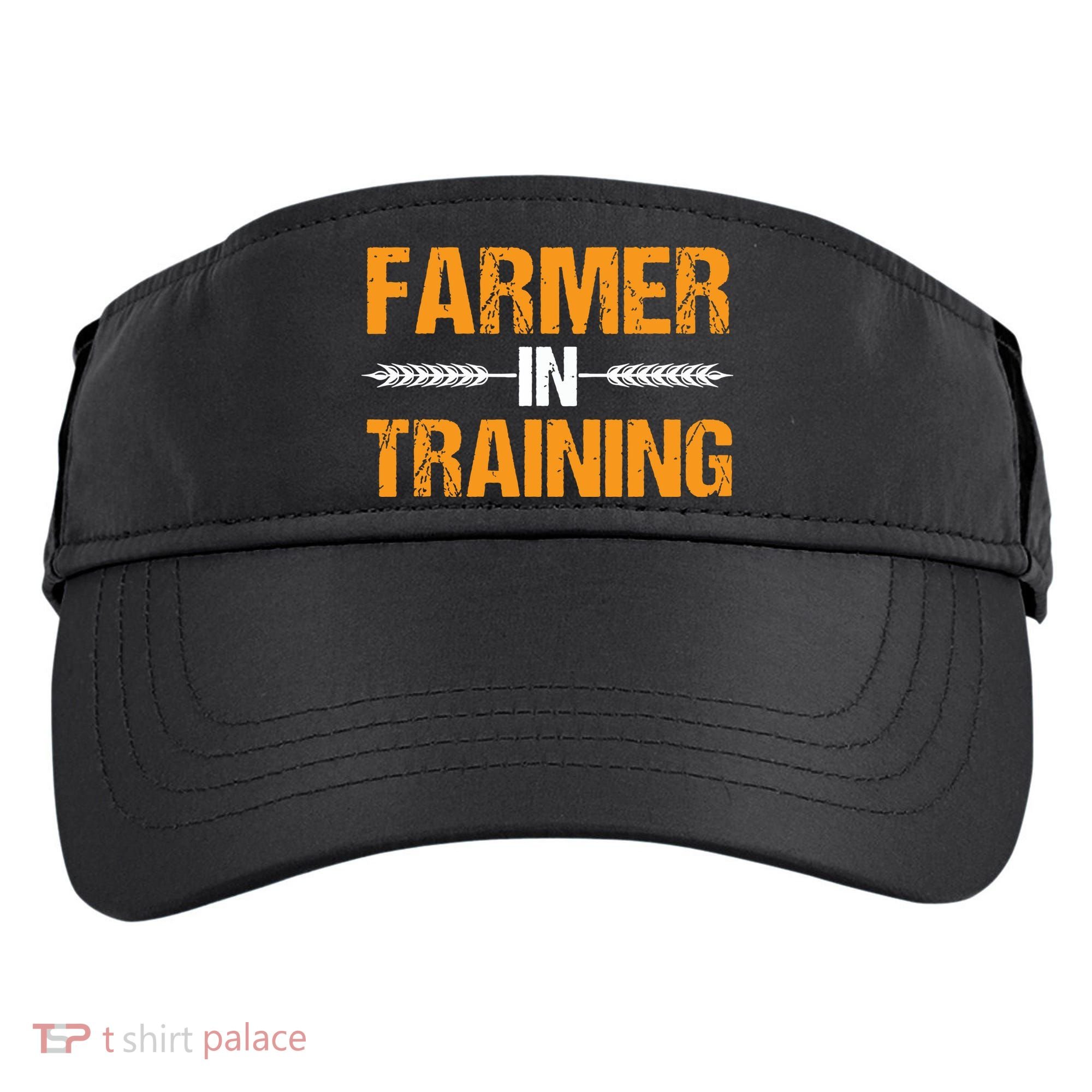 Funny Farmer In Training Apparel Farm Farming Adult Drive Performance Visor