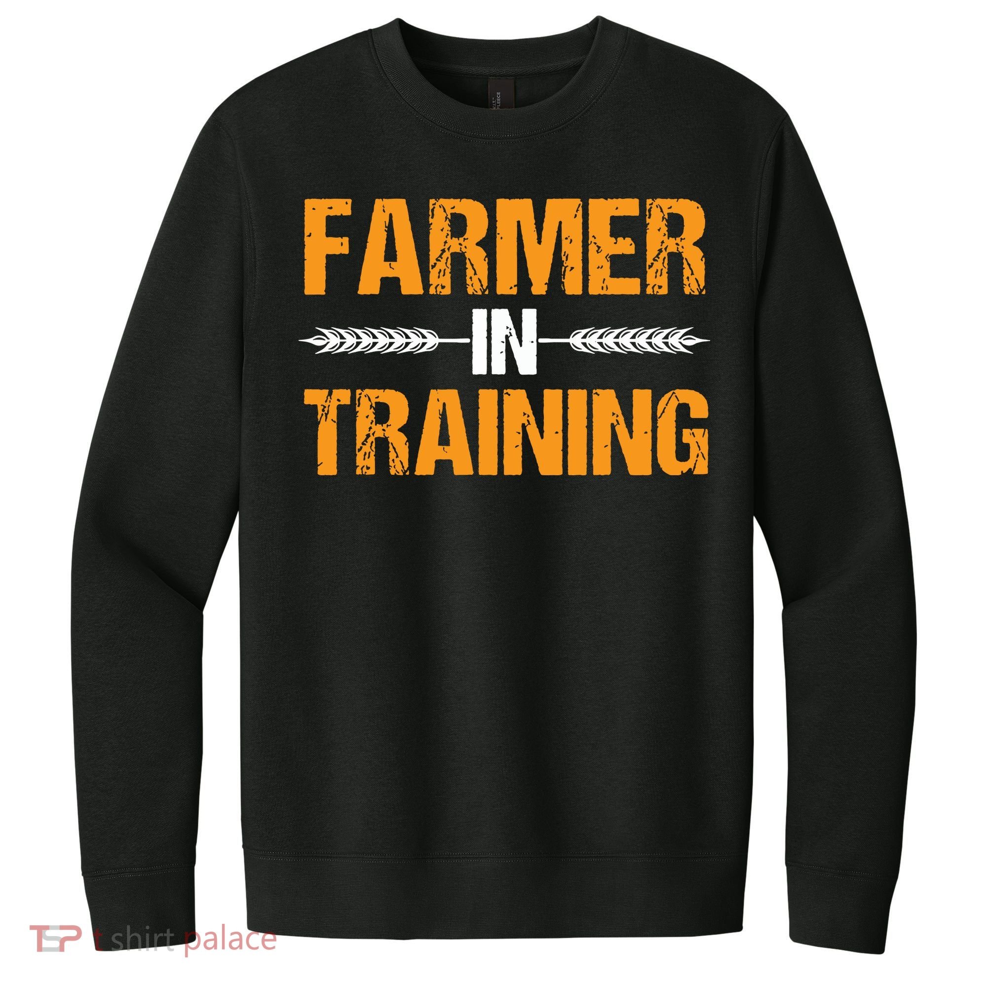 Funny Farmer In Training Apparel Farm Farming V.I.T. Fleece Crew Sweatshirt