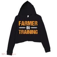 Funny Farmer In Training Apparel Farm Farming Crop Fleece Hoodie thumb 0