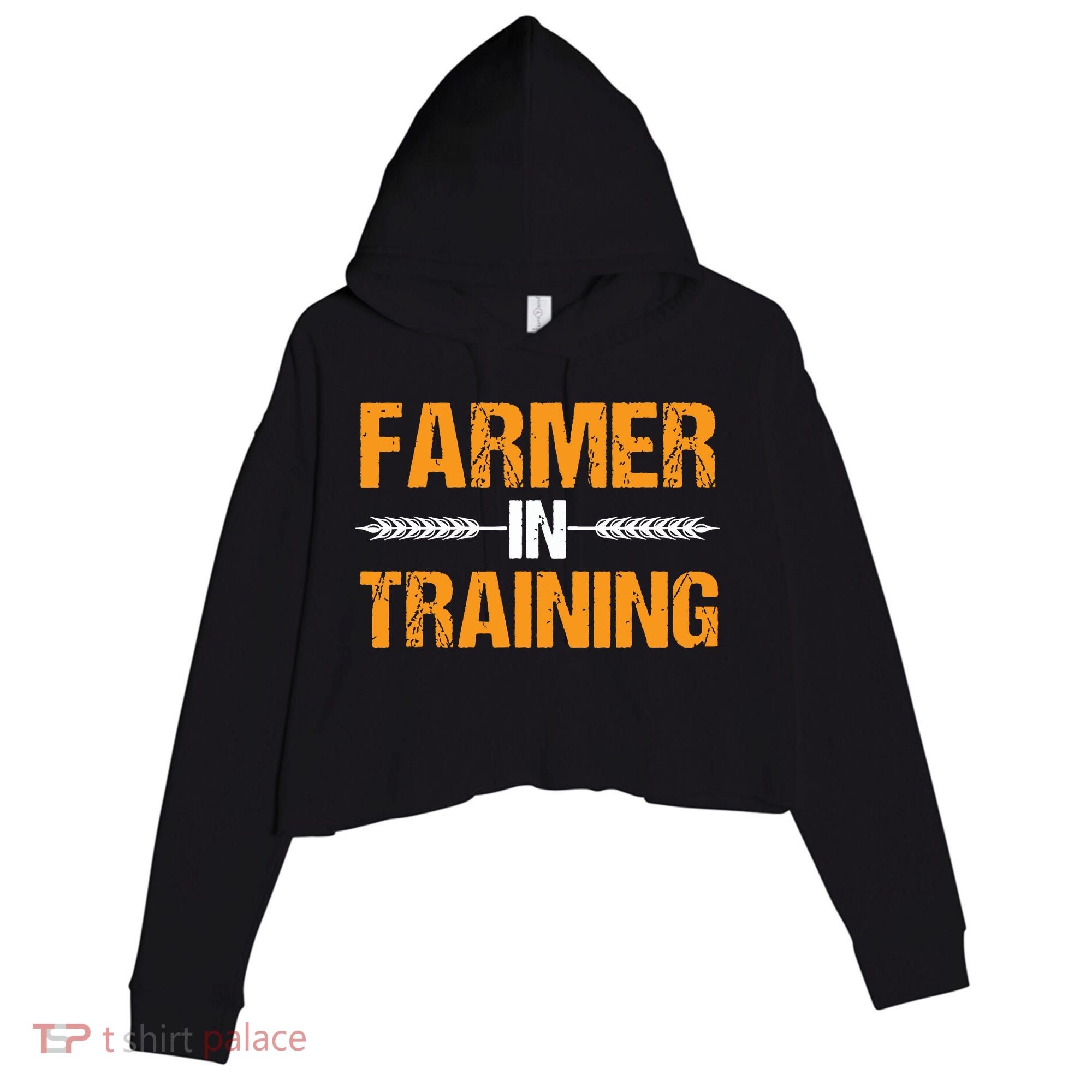 Funny Farmer In Training Apparel Farm Farming Crop Fleece Hoodie