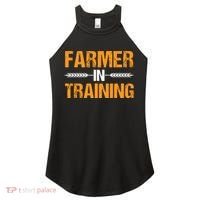 Funny Farmer In Training Apparel Farm Farming Women's Perfect Tri Rocker Tank thumb 0