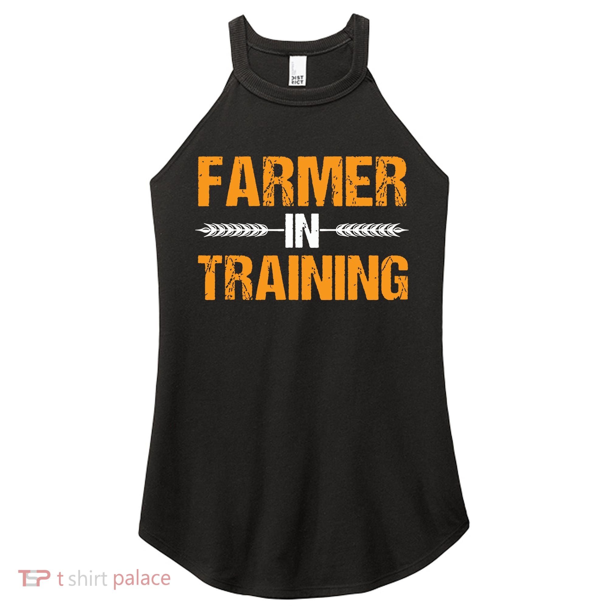 Funny Farmer In Training Apparel Farm Farming Women's Perfect Tri Rocker Tank