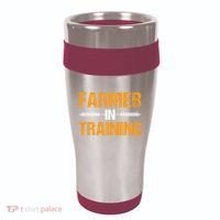 Funny Farmer In Training Apparel Farm Farming 16oz Travel Tumbler thumb 0