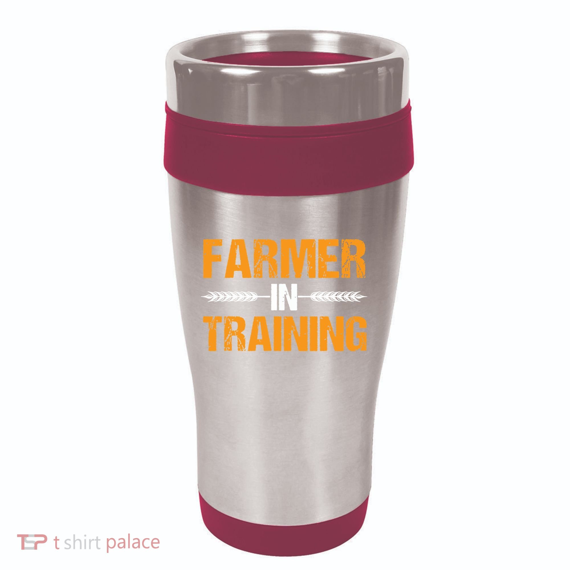 Funny Farmer In Training Apparel Farm Farming 16oz Travel Tumbler
