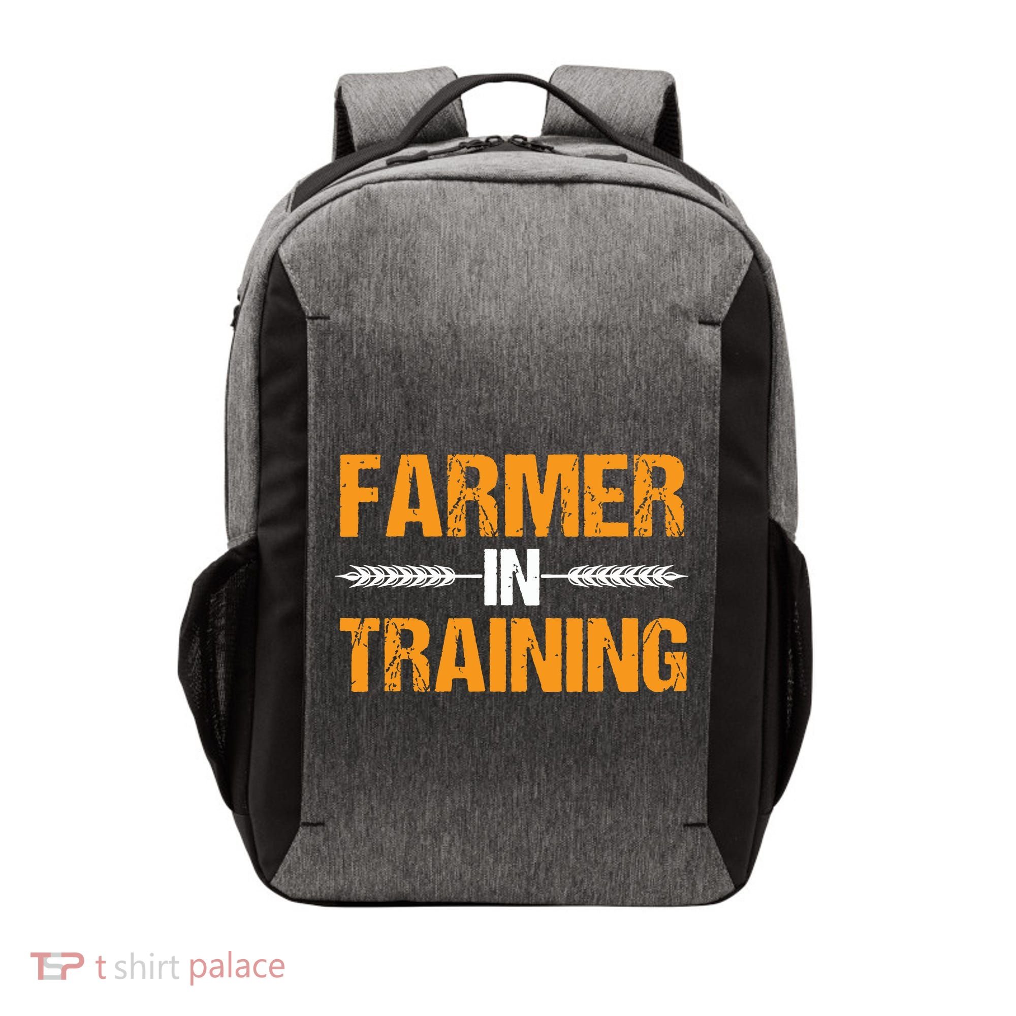 Funny Farmer In Training Apparel Farm Farming Vector Backpack