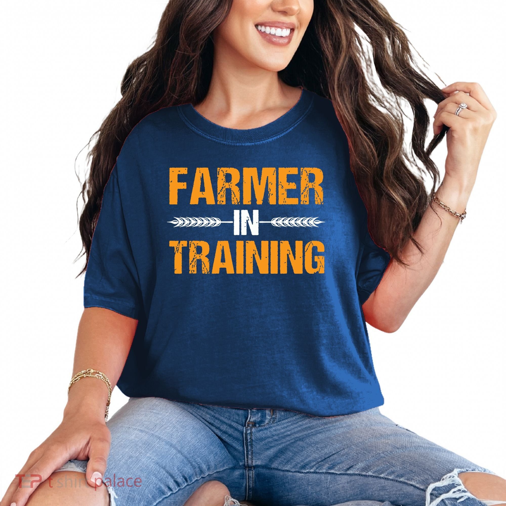 Funny Farmer In Training Apparel Farm Farming Comfort Colors T-Shirt