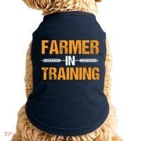 Funny Farmer In Training Apparel Farm Farming Doggie Tank thumb 0