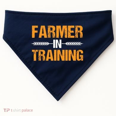 Funny Farmer In Training Apparel Farm Farming USA-Made Doggie Bandana
