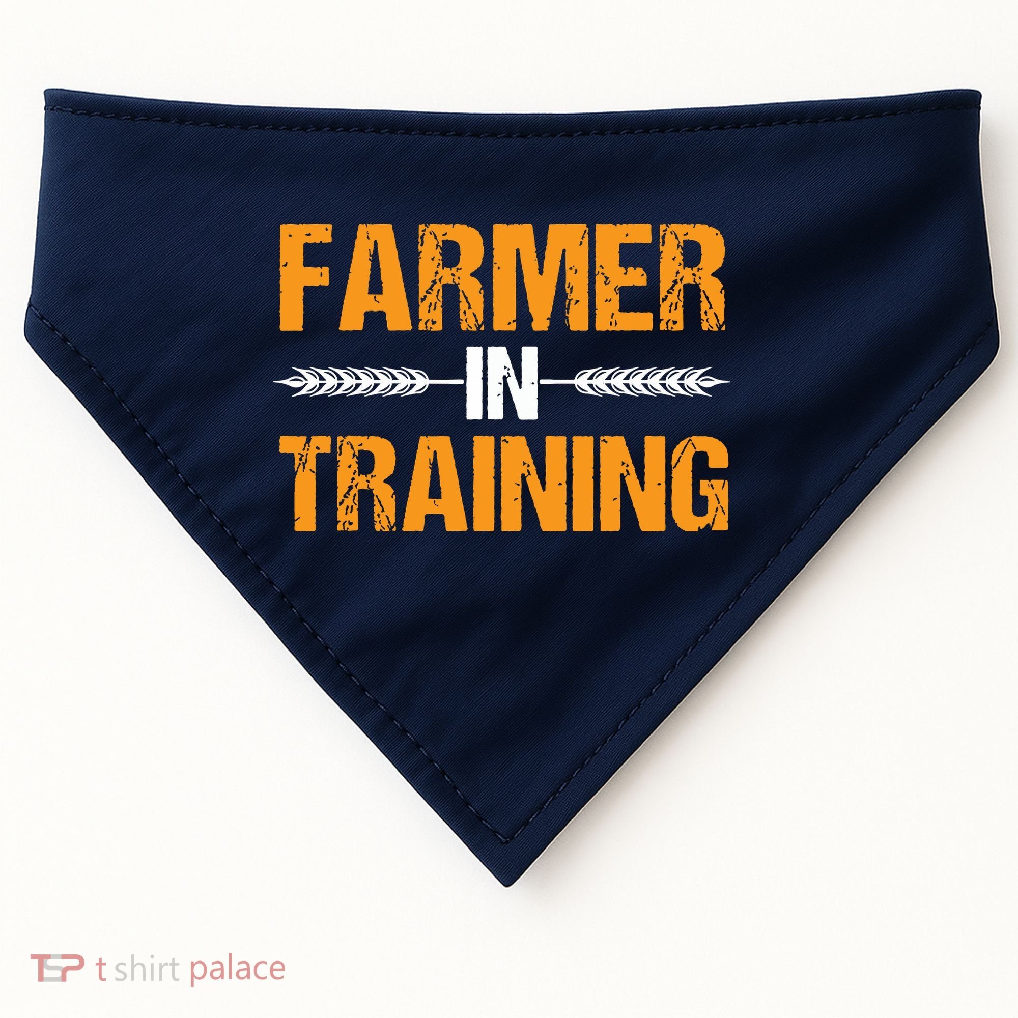 Funny Farmer In Training Apparel Farm Farming USA-Made Doggie Bandana