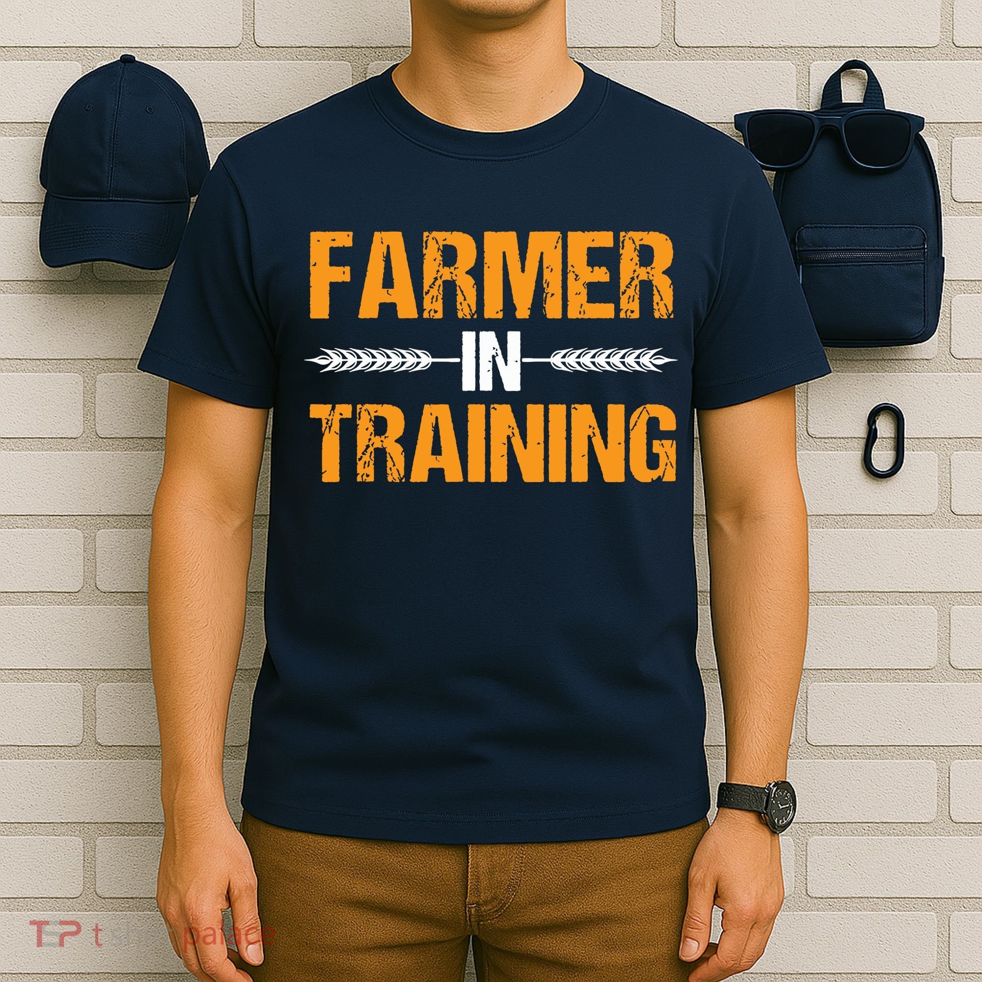 Funny Farmer In Training Apparel Farm Farming T-Shirt