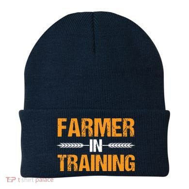 Funny Farmer In Training Apparel Farm Farming Beanie