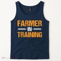 Funny Farmer In Training Apparel Farm Farming Tank Top thumb 2