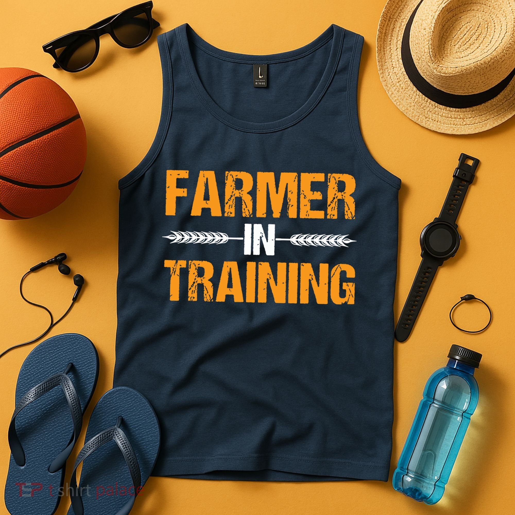 Funny Farmer In Training Apparel Farm Farming Tank Top