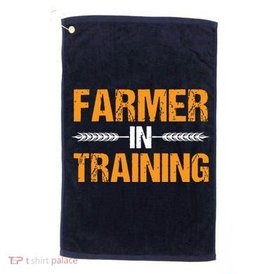 Funny Farmer In Training Apparel Farm Farming Golf Towel