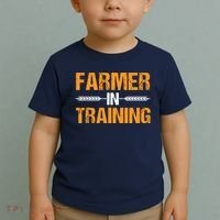 Funny Farmer In Training Apparel Farm Farming Toddler T-Shirt thumb 2