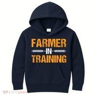 Funny Farmer In Training Apparel Farm Farming Kids Hoodie thumb 0