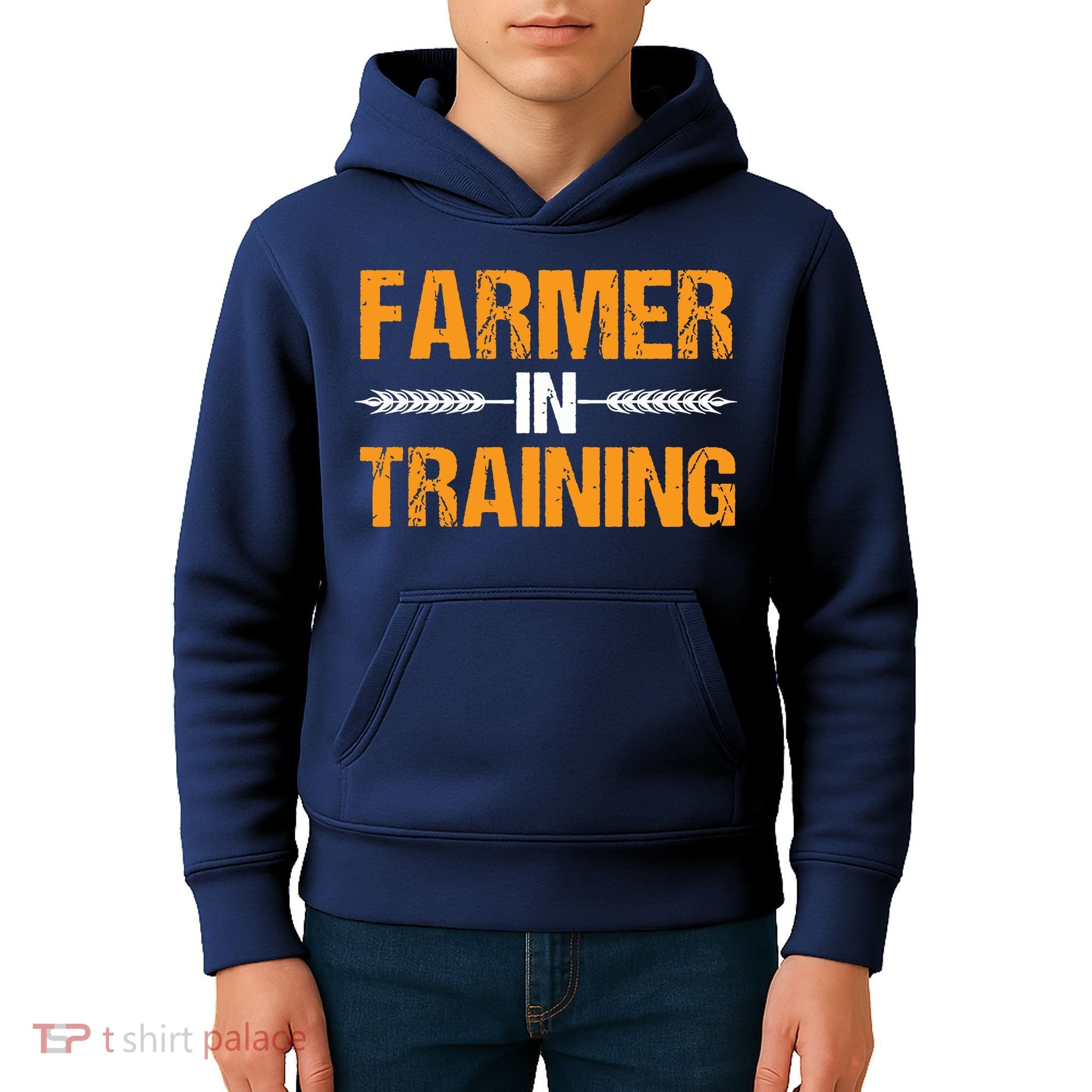 Funny Farmer In Training Apparel Farm Farming Kids Hoodie