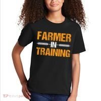 Funny Farmer In Training Apparel Farm Farming Kids T-Shirt thumb 2