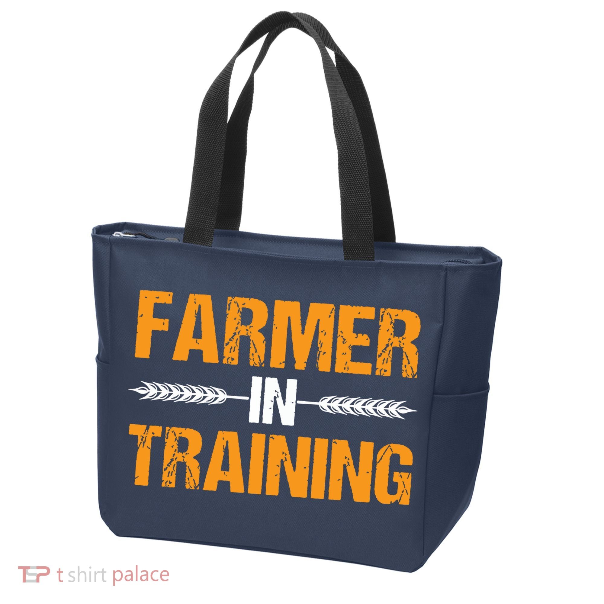 Funny Farmer In Training Apparel Farm Farming Tote Bag