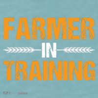 Funny Farmer In Training Apparel Farm Farming Sueded Cloud Jersey T-Shirt thumb 2