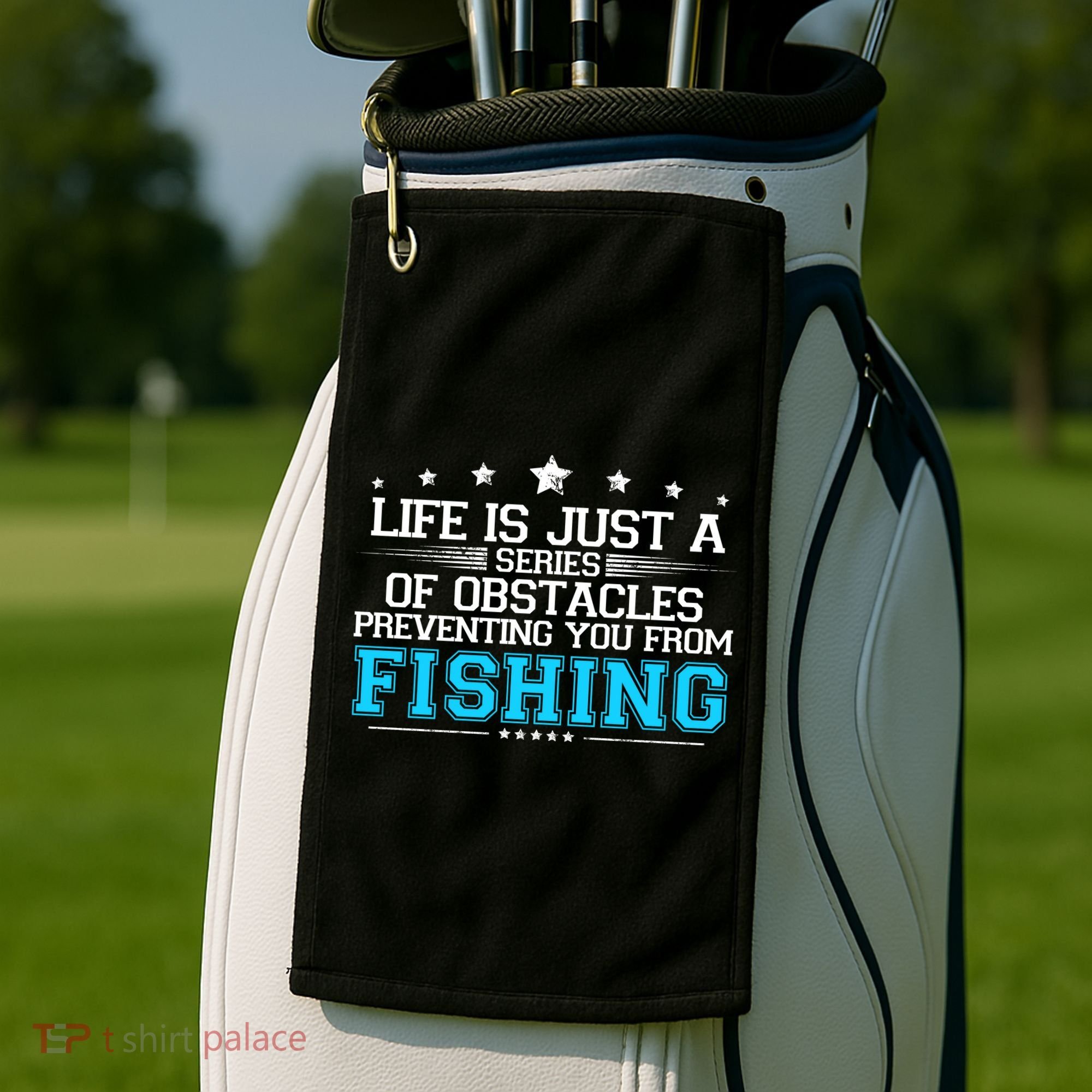 Fishing Golf Towel