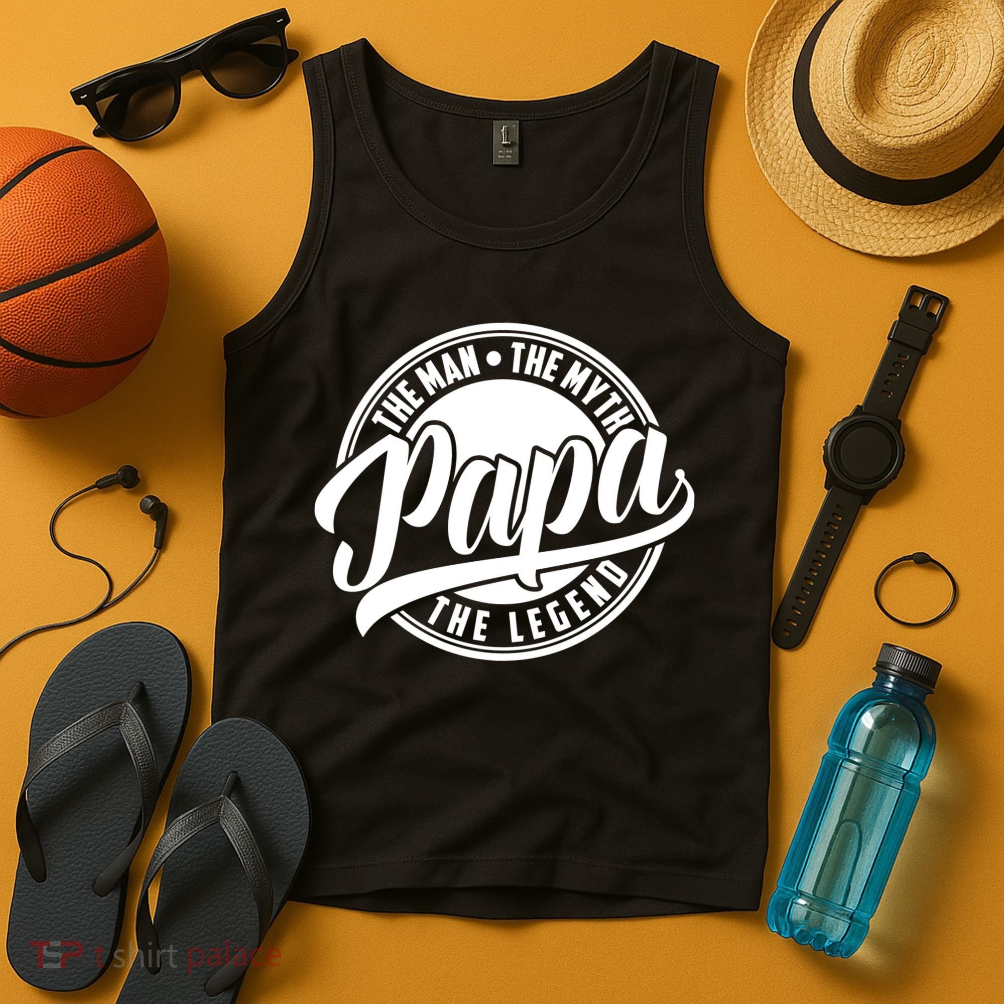 Papa The Man The Myth The Legend Tank Top