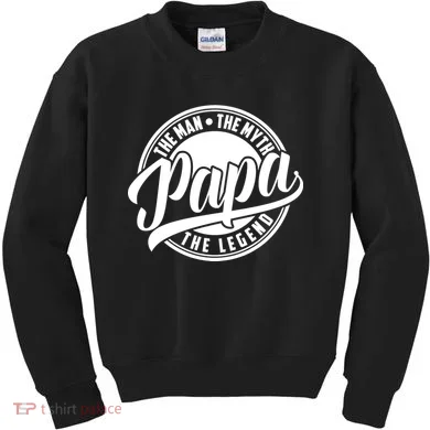 Papa The Man The Myth The Legend Kids Sweatshirt