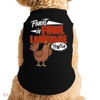 Funny Fluent In Fowl Language Chicken Lover Doggie Tank thumb 0