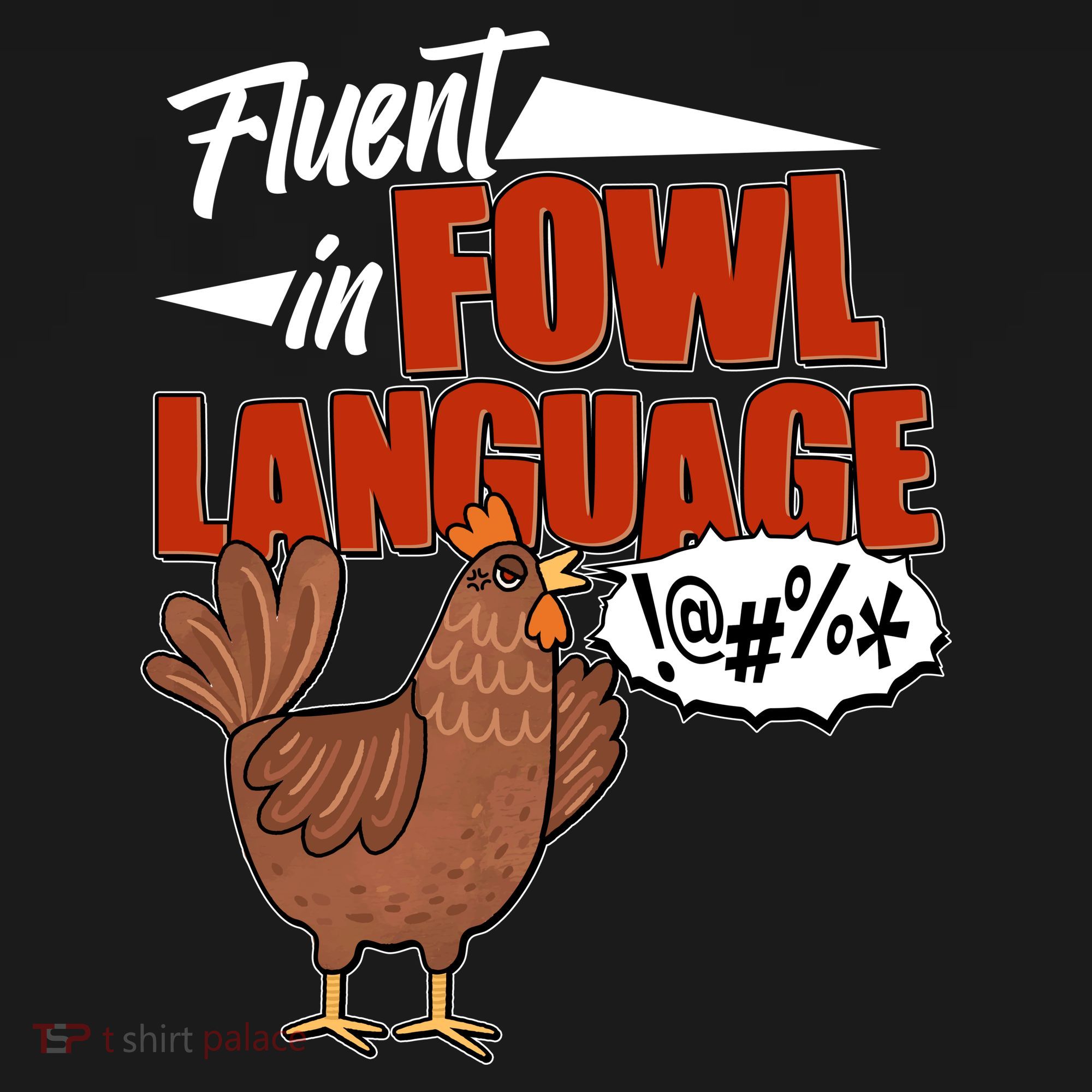 Funny Fluent In Fowl Language Chicken Lover Women's Hoodie