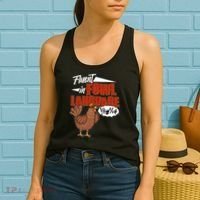 Funny Fluent In Fowl Language Chicken Lover Women's Tank Top thumb 2
