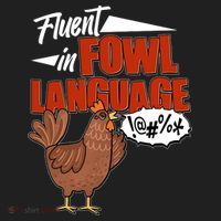 Funny Fluent In Fowl Language Chicken Lover Hat thumb 2