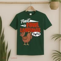 Funny Fluent In Fowl Language Chicken Lover T-Shirt thumb 2