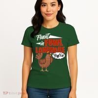 Funny Fluent In Fowl Language Chicken Lover Women's T-Shirt thumb 4