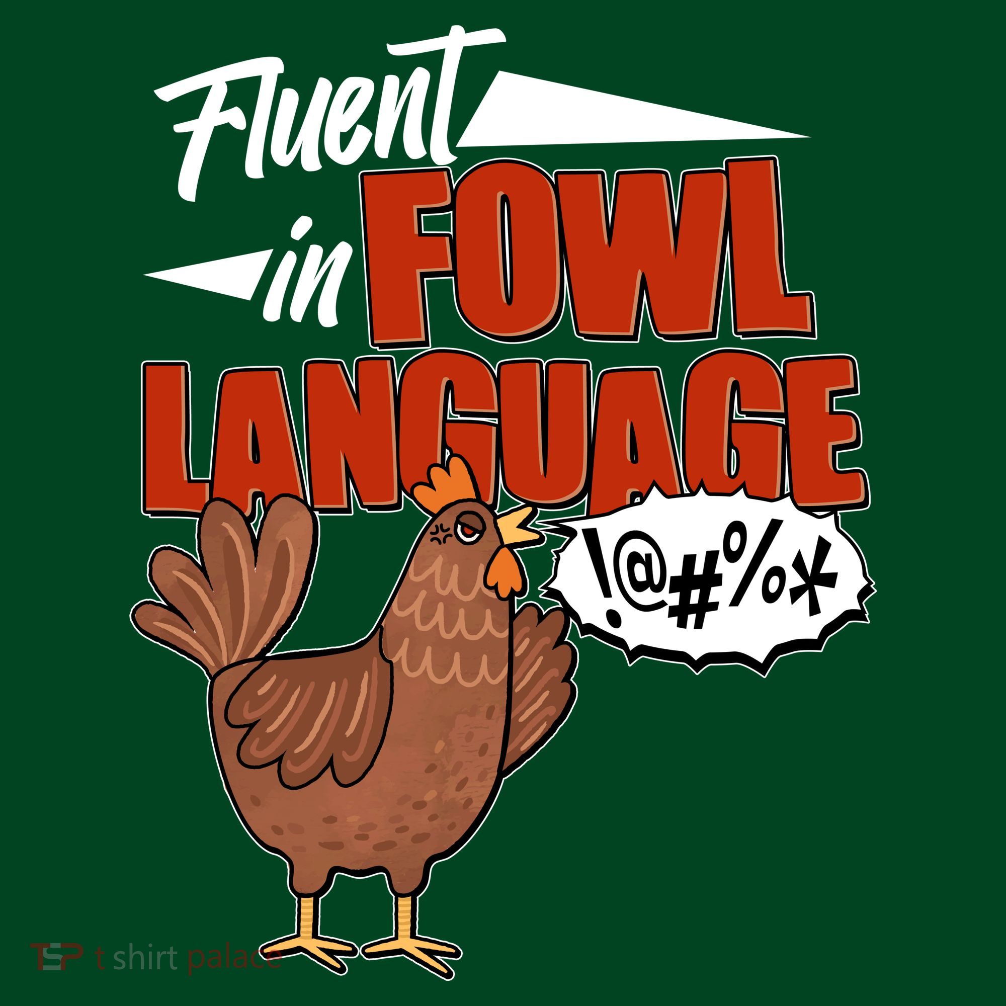 Funny Fluent In Fowl Language Chicken Lover Kids Hoodie