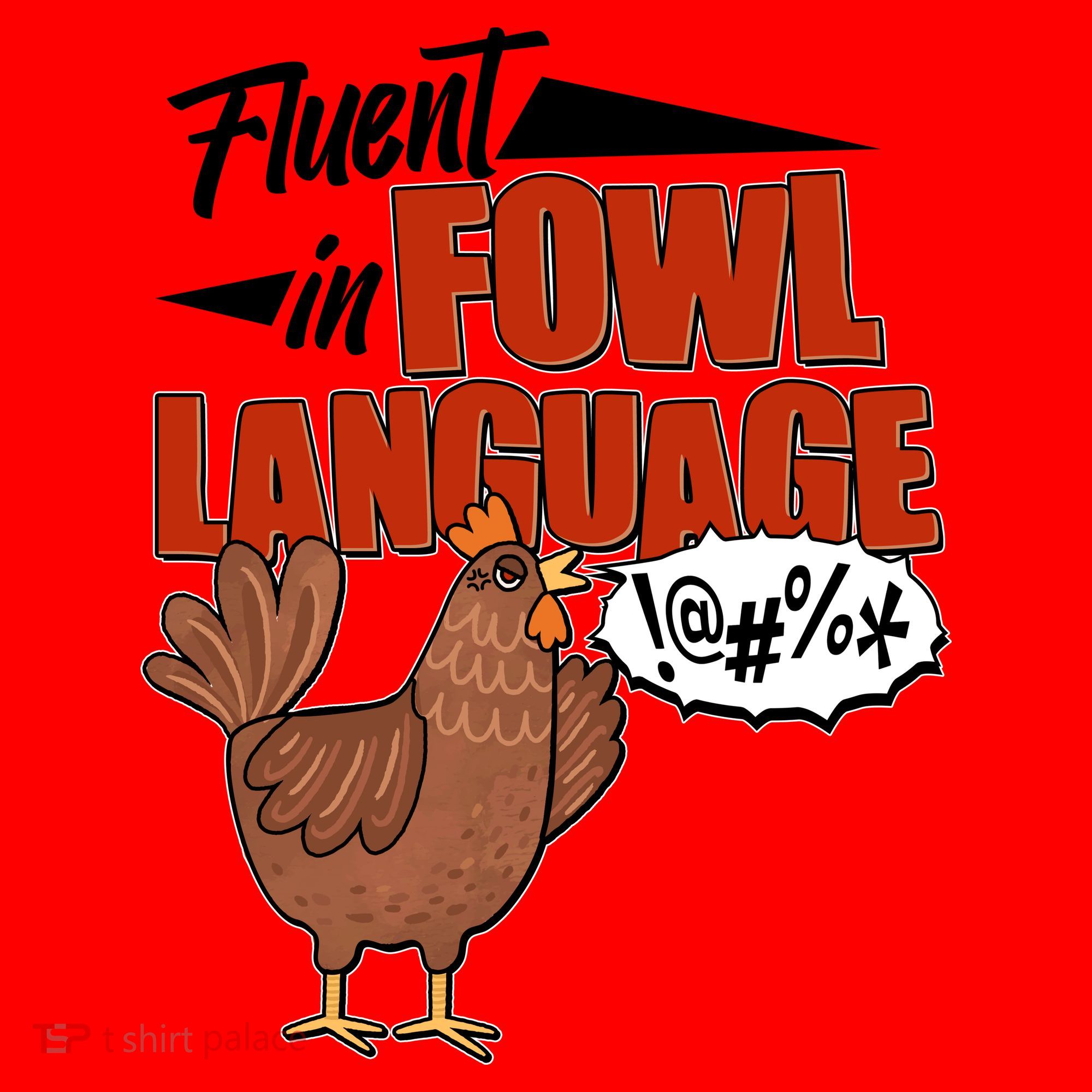 Funny Fluent In Fowl Language Chicken Lover Santa Hat