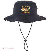 Funny Fall In Love With Learning Retro Pumpkin Thanksgiving Bucket Hat thumb 0