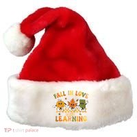 Funny Fall In Love With Learning Retro Pumpkin Thanksgiving Santa Hat thumb 0
