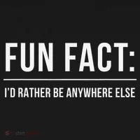 Fun Fact Id Rather Be Anywhere Else Funny Meme Bucket Hat thumb 4