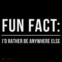 Fun Fact Id Rather Be Anywhere Else Funny Meme Baby Bodysuit thumb 2