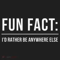 Fun Fact Id Rather Be Anywhere Else Funny Meme Hat thumb 2