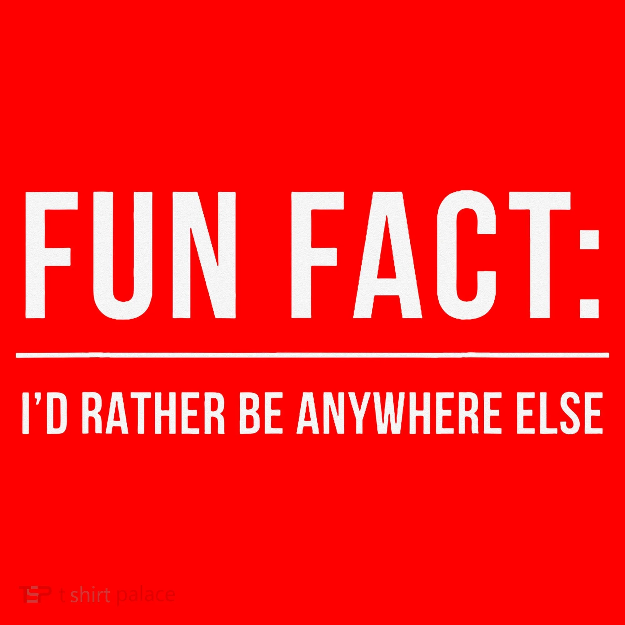 Fun Fact Id Rather Be Anywhere Else Funny Meme Santa Hat