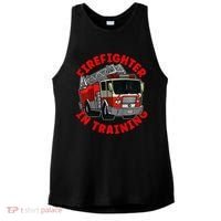 funny Firefighter In Training Fire Truck  Ladies PosiCharge Tri-Blend Wicking Tank thumb 0