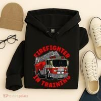 funny Firefighter In Training Fire Truck  Hoodie thumb 4