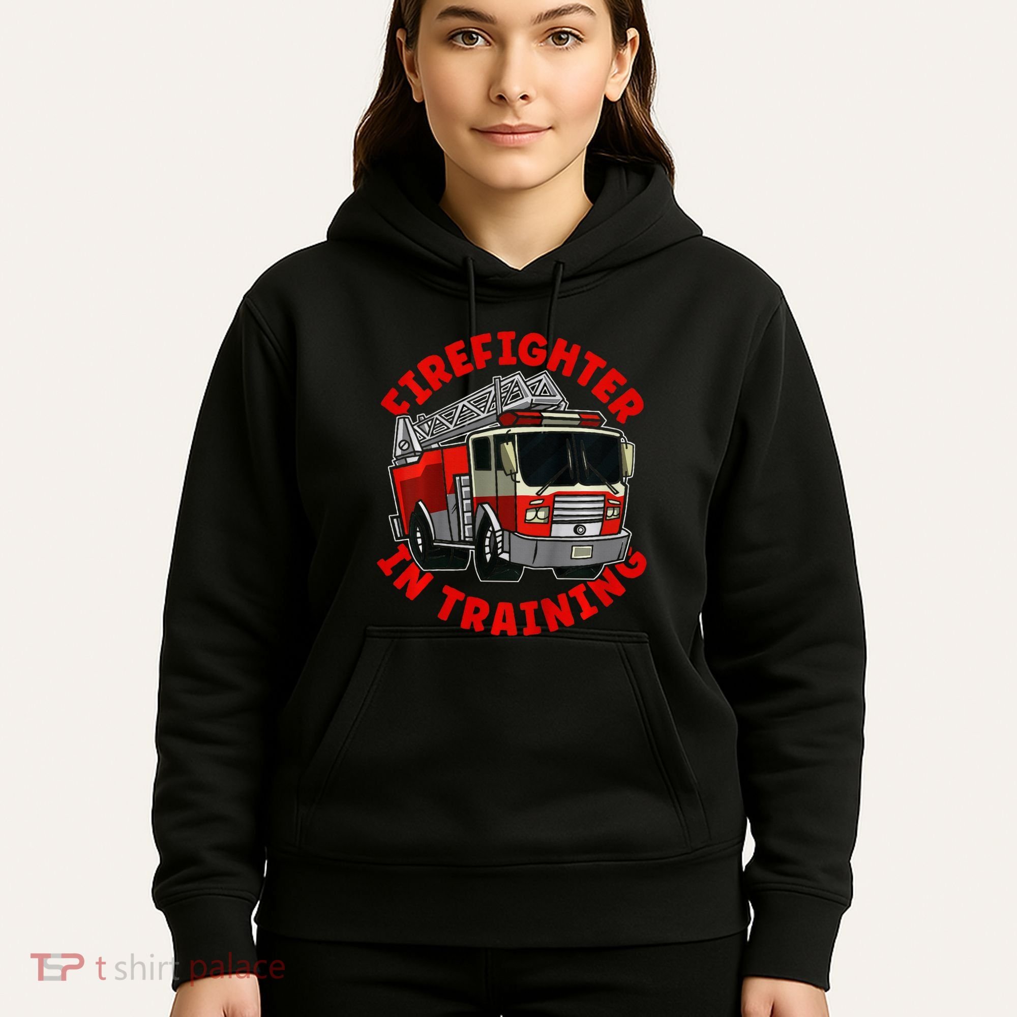 funny Firefighter In Training Fire Truck  Hoodie